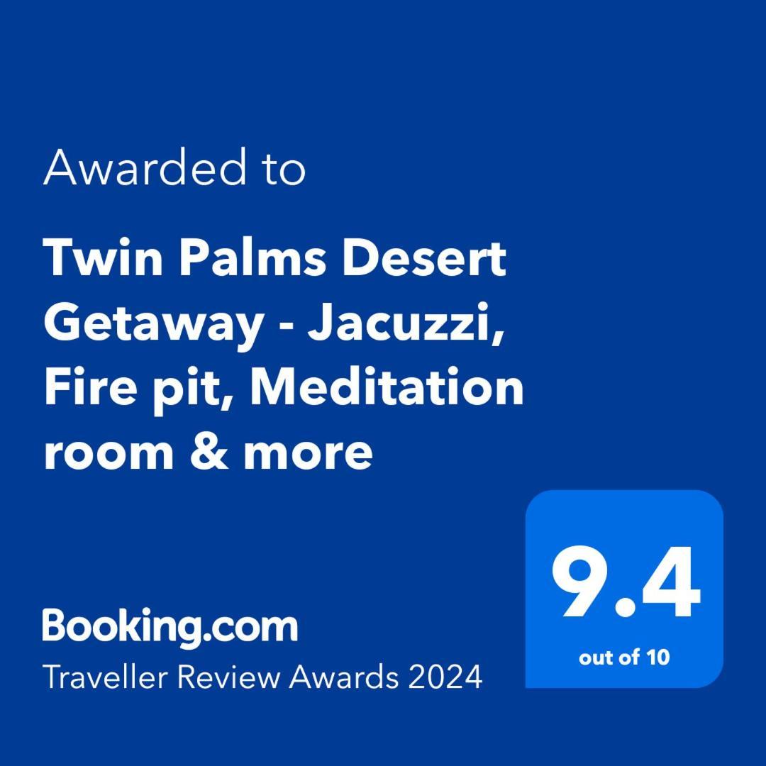 Twin Palms Desert Getaway - Jacuzzi, Fire Pit, Meditation Room & More Joshua Tree Εξωτερικό φωτογραφία