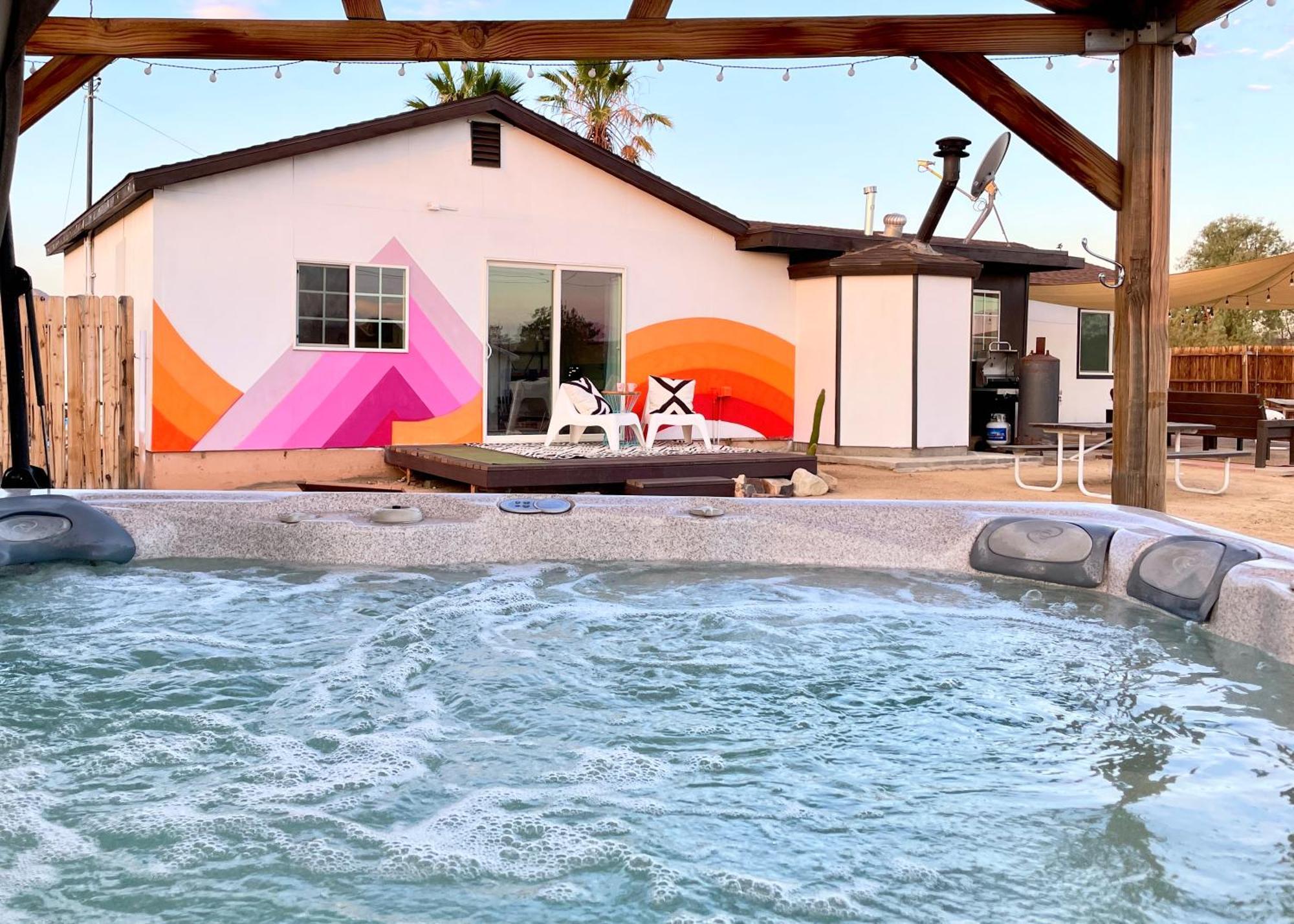 Twin Palms Desert Getaway - Jacuzzi, Fire Pit, Meditation Room & More Joshua Tree Εξωτερικό φωτογραφία